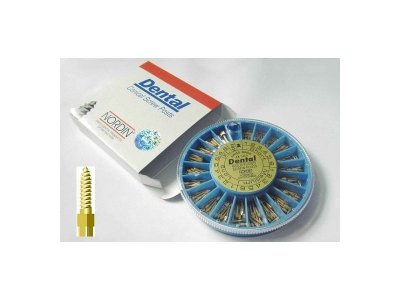 NORDIN GOLD DENTAL SCROW POST 120PCS
