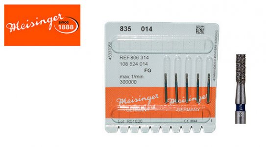 Meisinger FISSURE CARBIDE Bur High Speed (Size 014)  5PCS