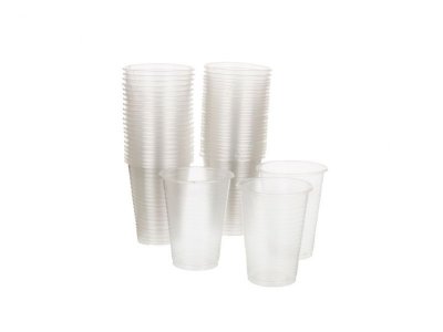 EGYPTIAN TRANSPARENT PLASTIC CUPS (100PCS)